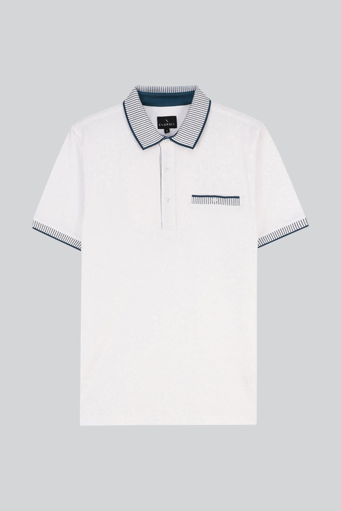 Men's Bird Eye Collar Polo Shirt