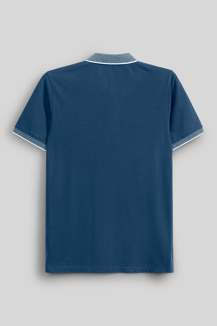 Men's Bird Eye Collar Polo Shirt