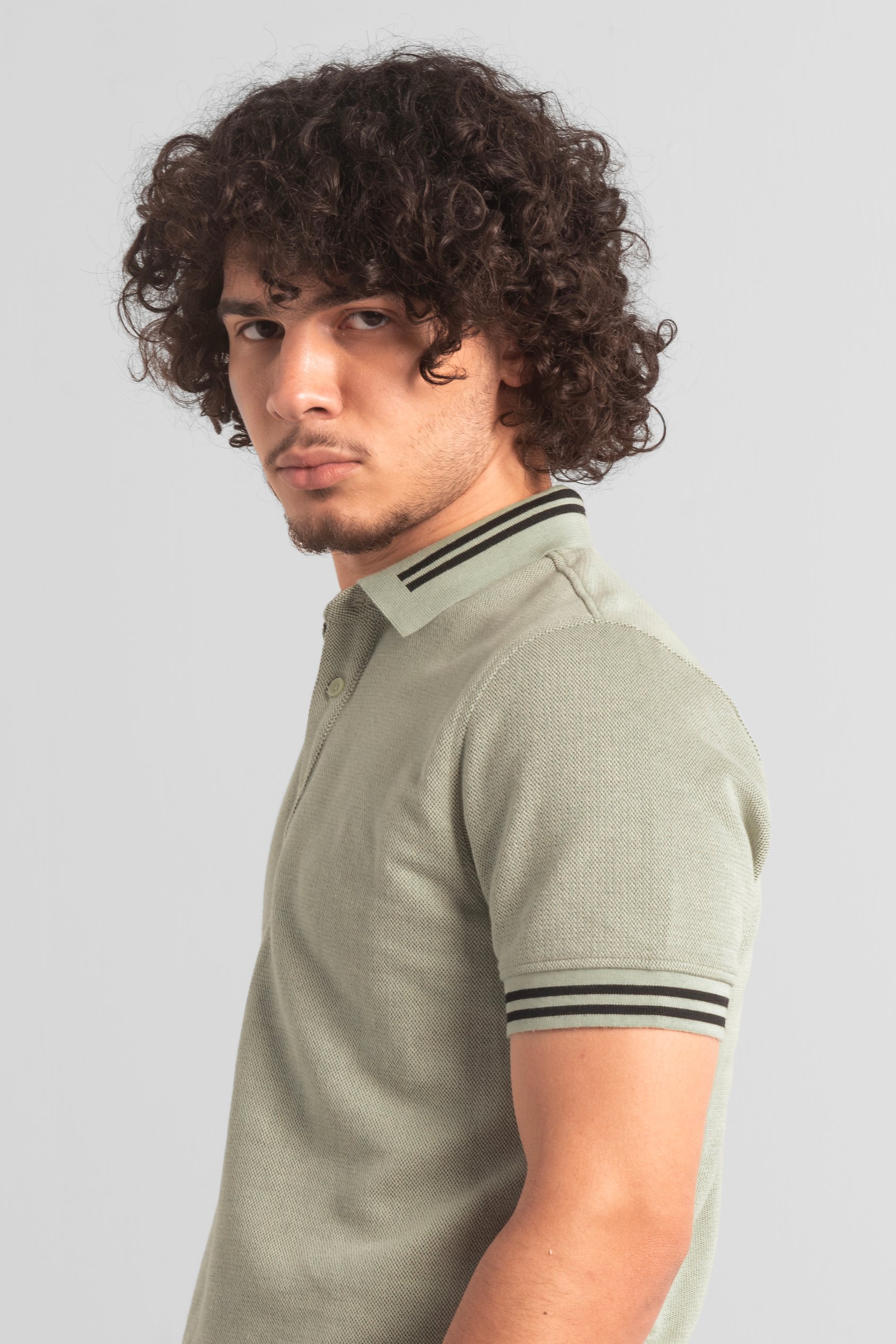 Design Pique Polo With Rib Detailing