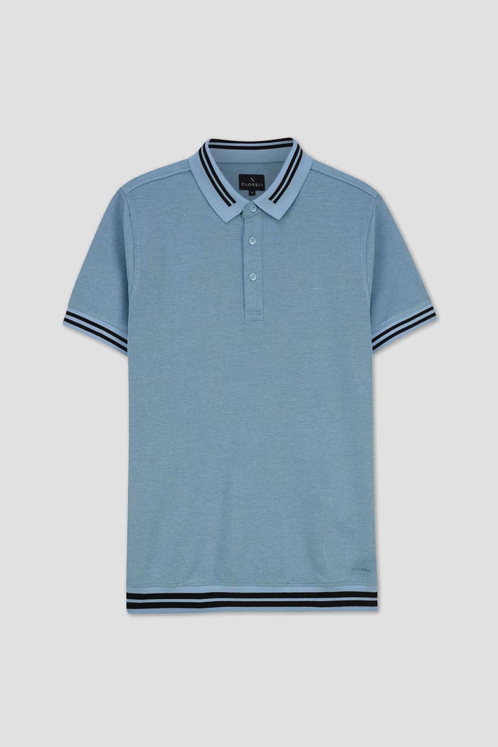 Design Pique Polo With Rib Detailing
