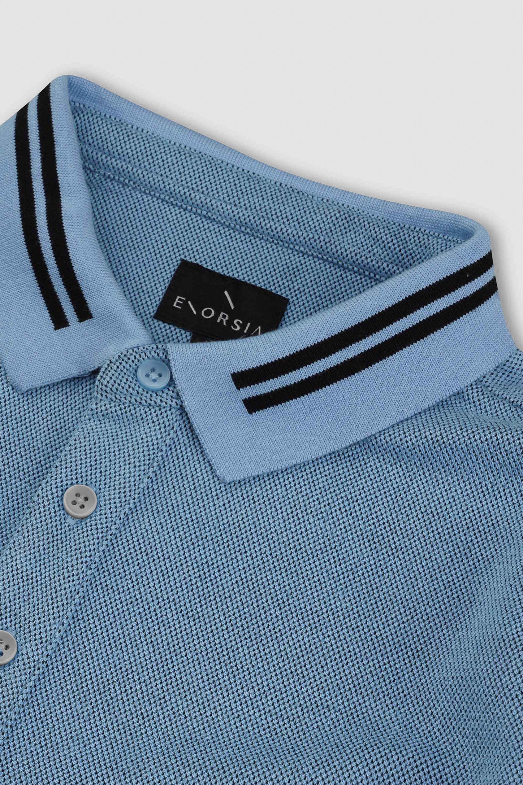 Design Pique Polo With Rib Detailing