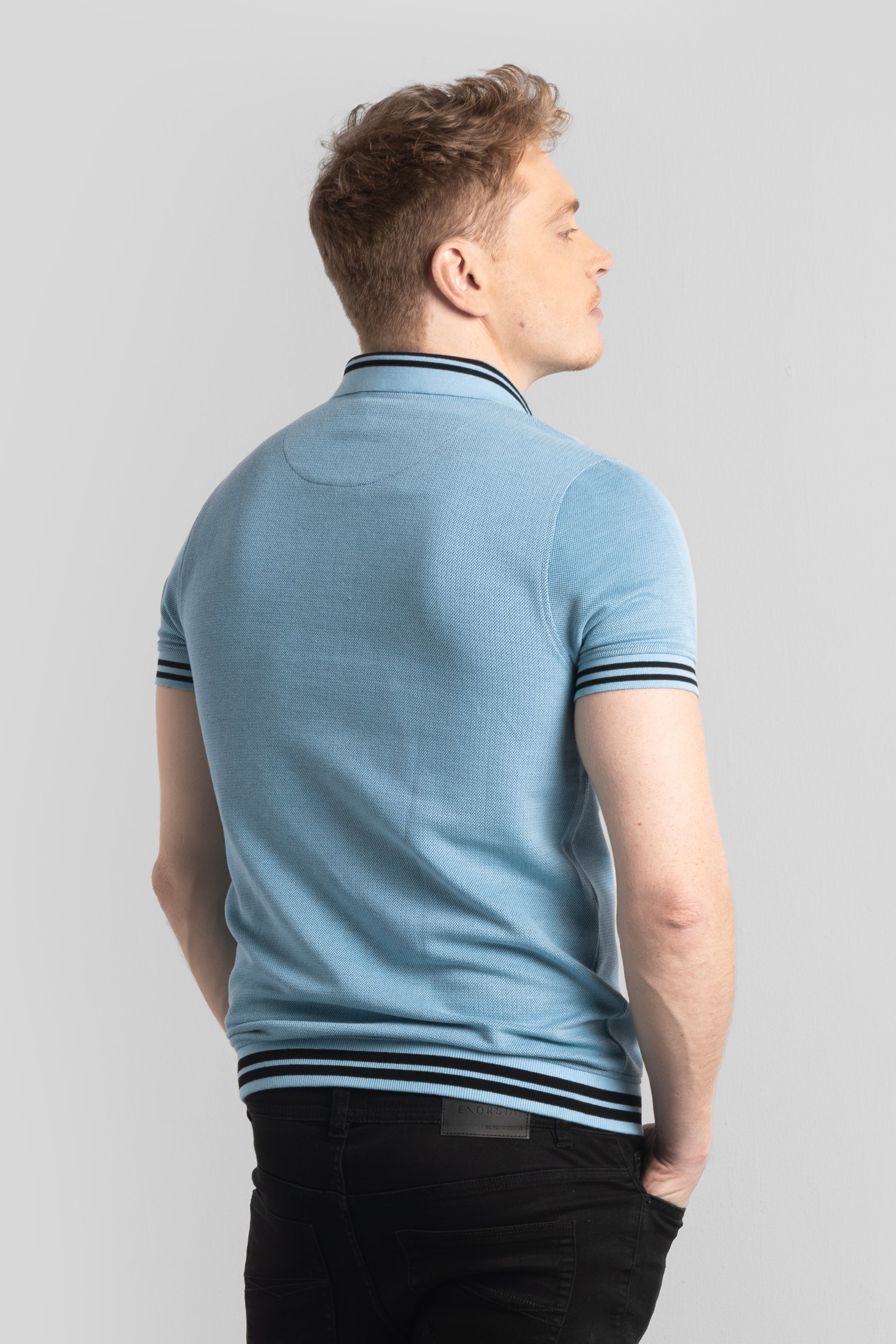 Design Pique Polo With Rib Detailing