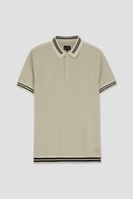 Design Pique Polo With Rib Detailing