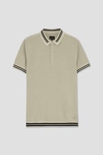 Design Pique Polo With Rib Detailing