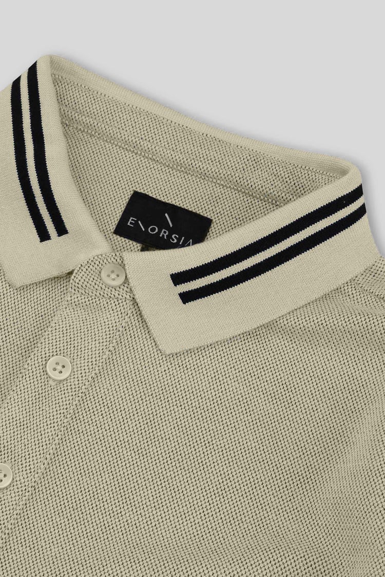 Design Pique Polo With Rib Detailing