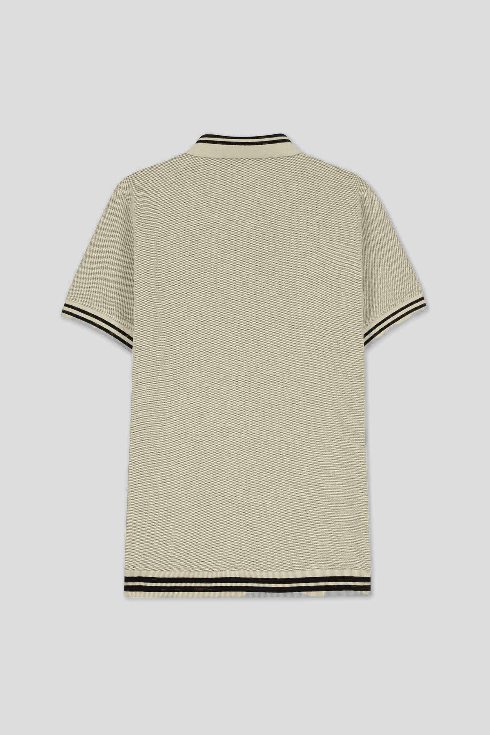 Design Pique Polo With Rib Detailing