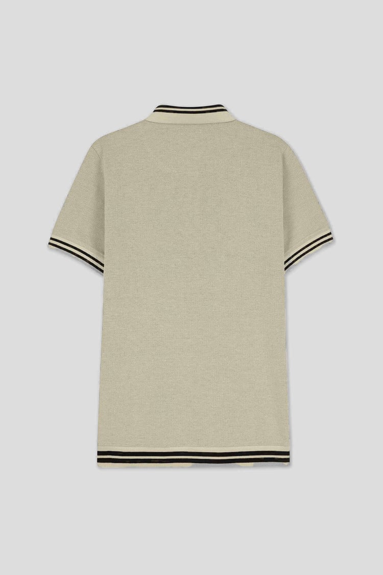 Design Pique Polo With Rib Detailing