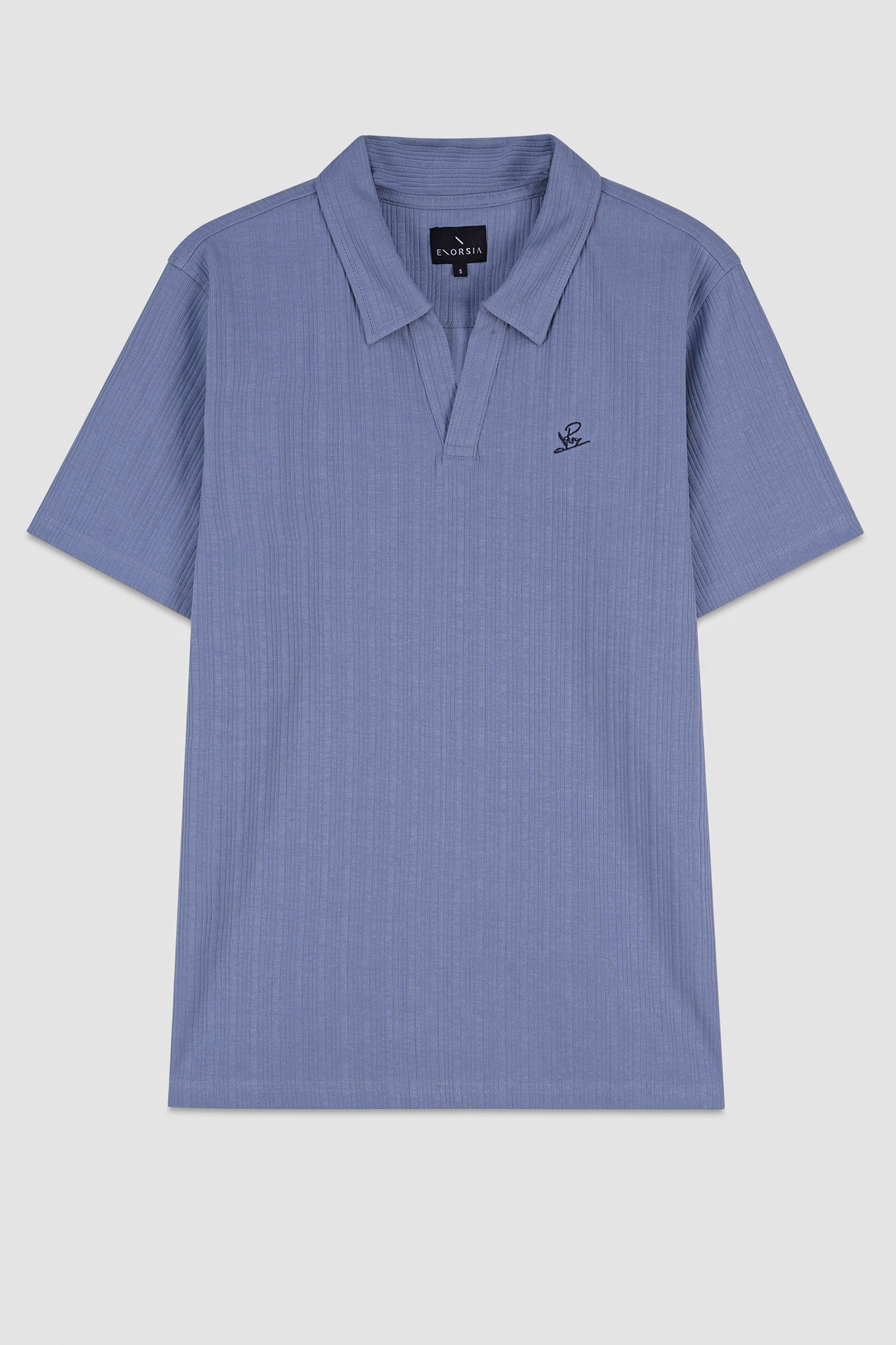 Rib Textured Men’s Polo Shirt