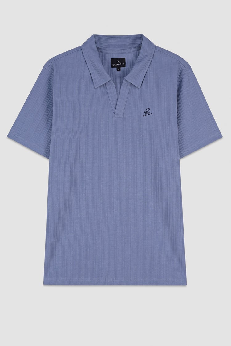Rib Textured Men’s Polo Shirt
