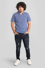 Rib Textured Men’s Polo Shirt