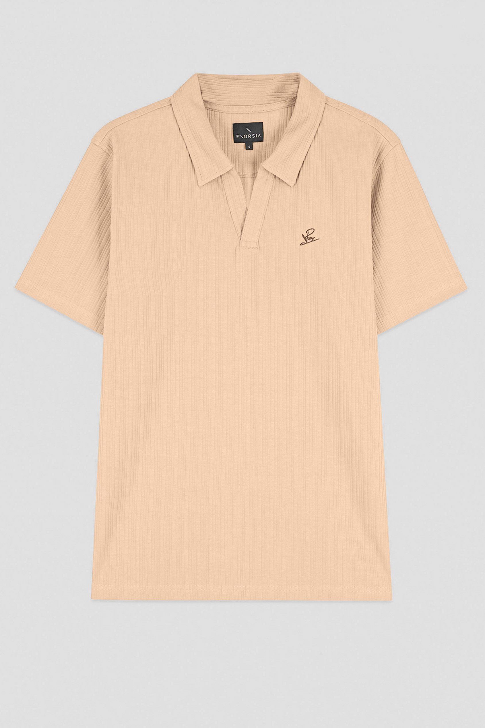 Rib Textured Men’s Polo Shirt