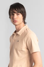 Rib Textured Men’s Polo Shirt