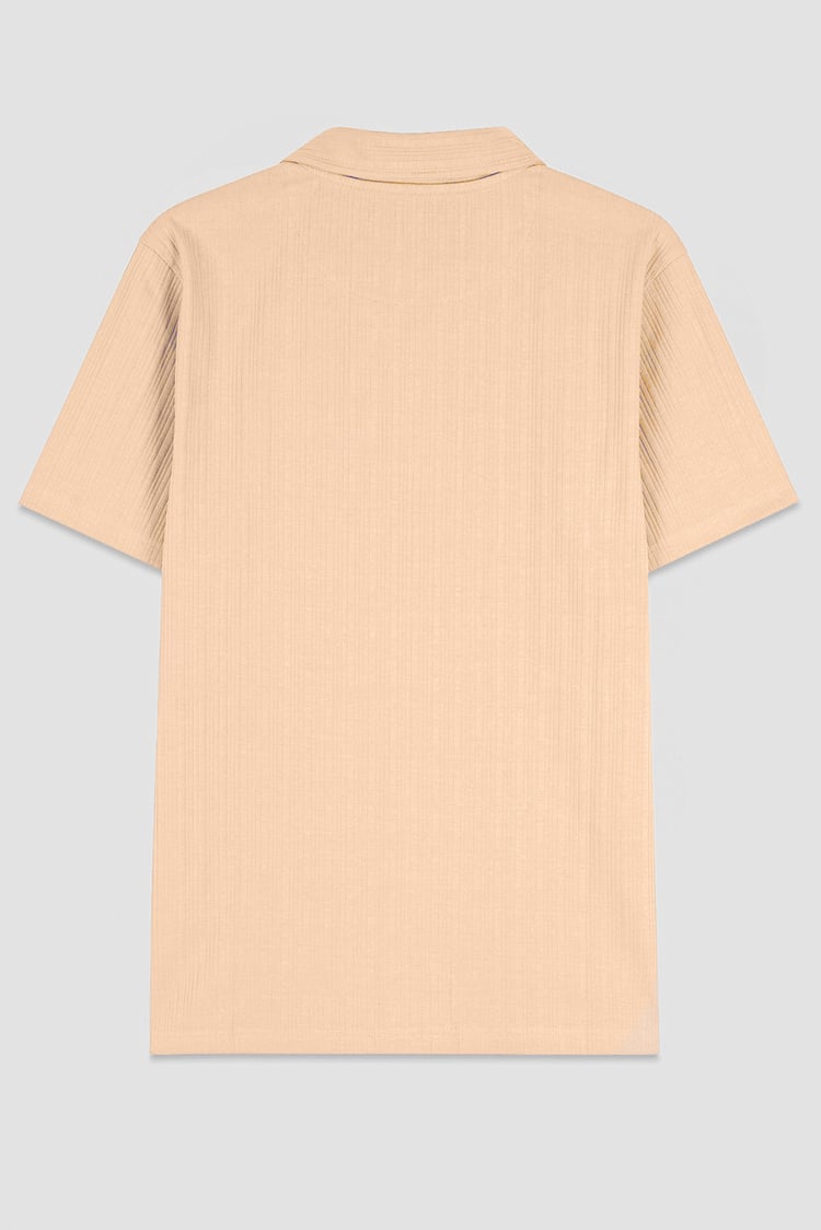 Rib Textured Men’s Polo Shirt
