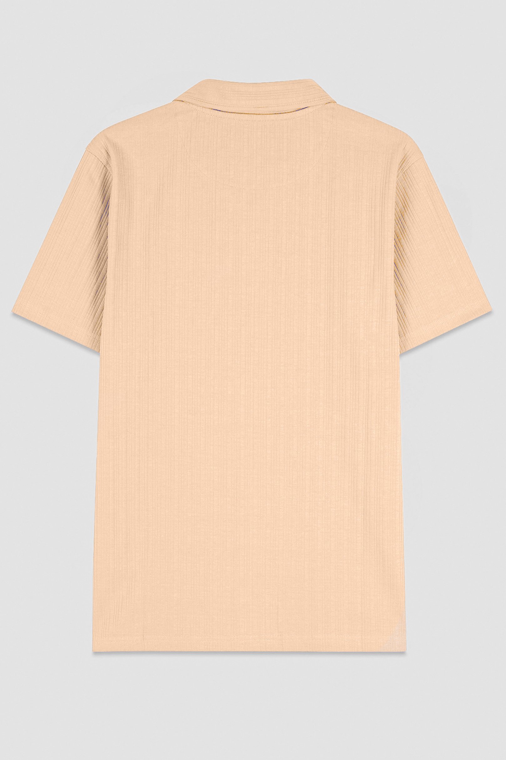 Rib Textured Men’s Polo Shirt