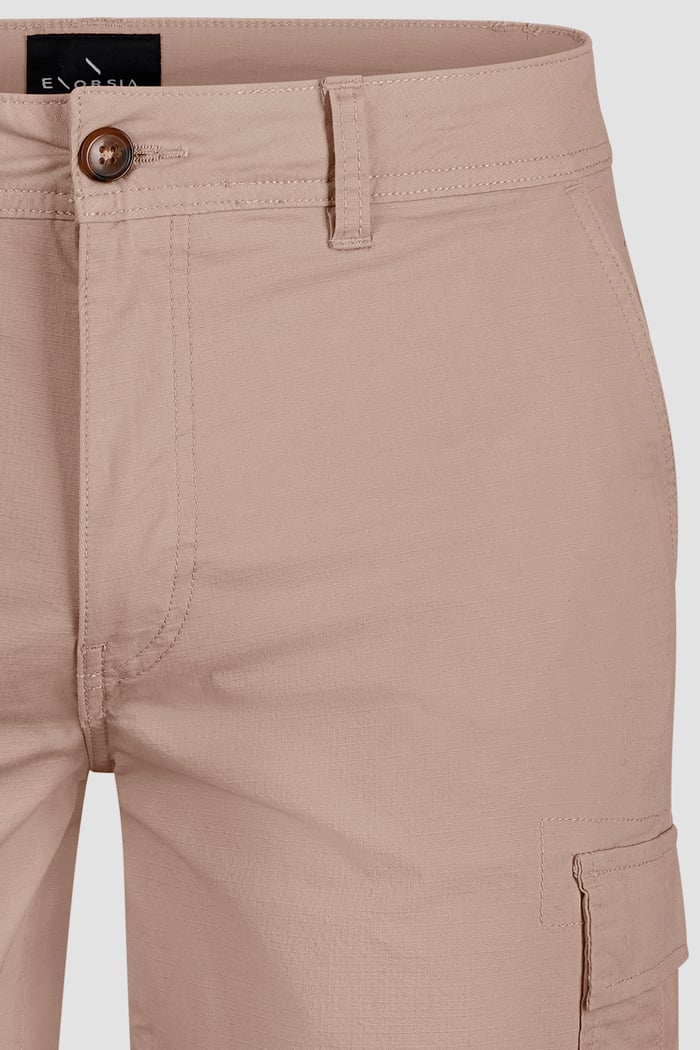 Ripstop Textured Cargo Shorts