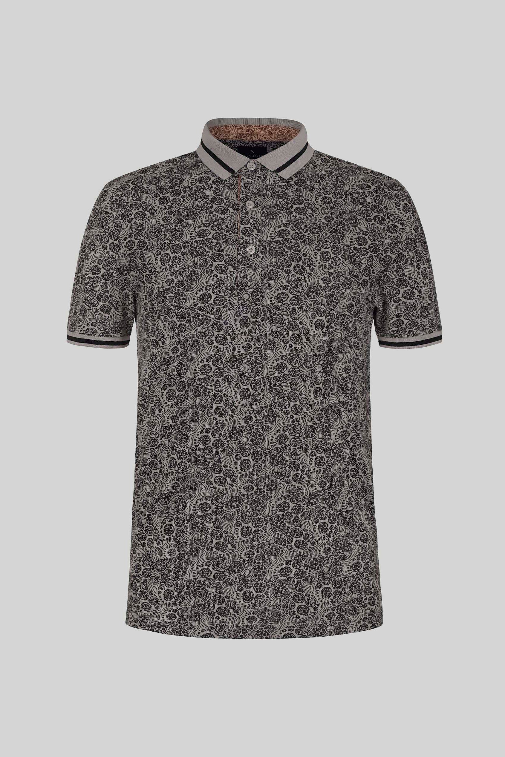 Turtle Shell Inspired Short Sleeves Polo Shirt