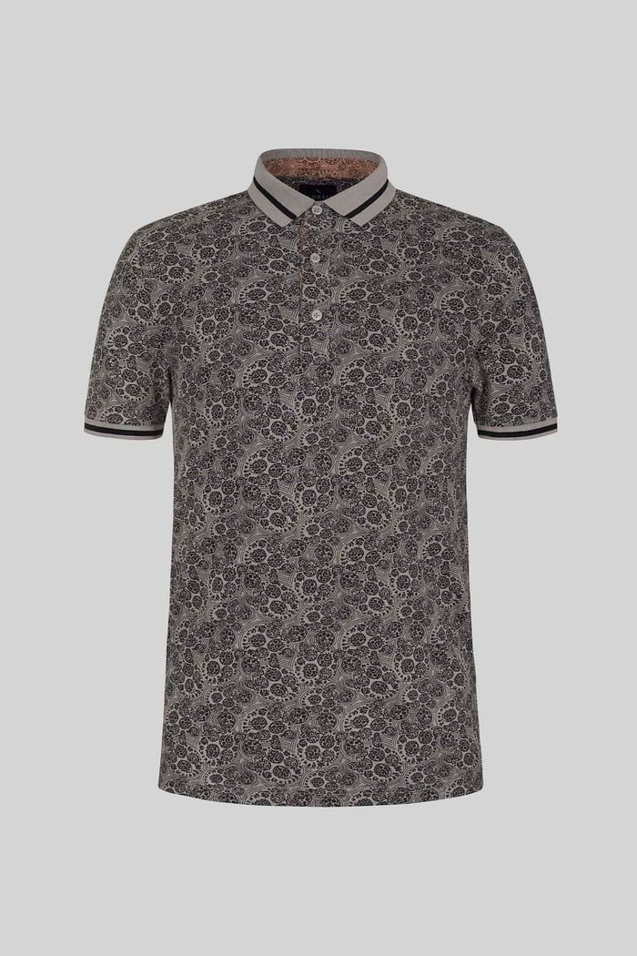 Turtle Shell Inspired Short Sleeves Polo Shirt