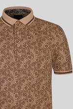 Turtle Shell Inspired Short Sleeves Polo Shirt