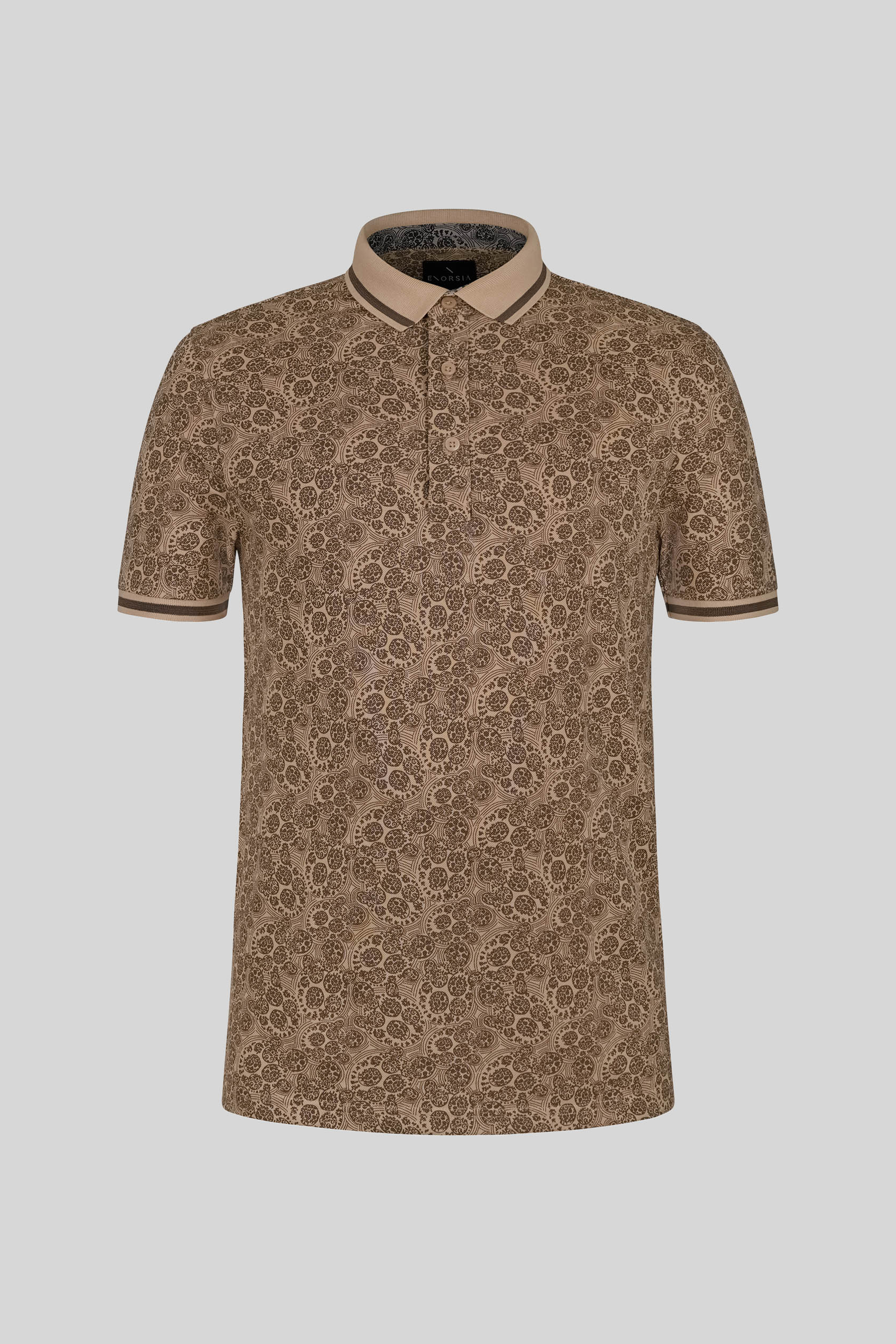 Turtle Shell Inspired Short Sleeves Polo Shirt