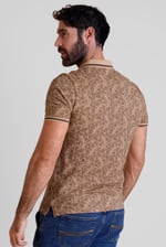 Turtle Shell Inspired Short Sleeves Polo Shirt