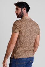 Turtle Shell Inspired Short Sleeves Polo Shirt