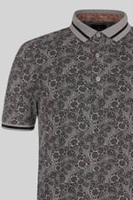 Turtle Shell Inspired Short Sleeves Polo Shirt