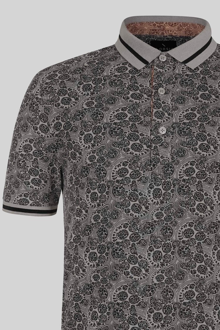 Turtle Shell Inspired Short Sleeves Polo Shirt