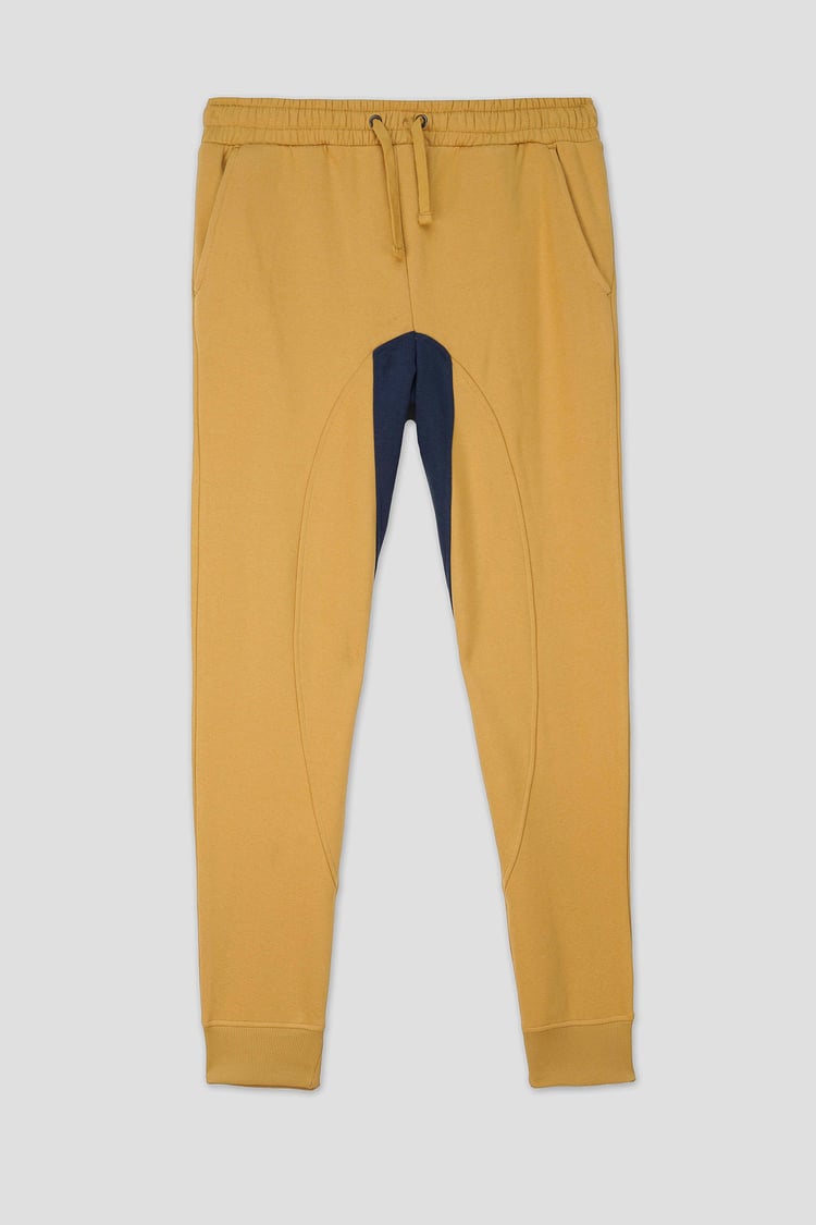 Mens Fleece Joggers With Contrast Panels