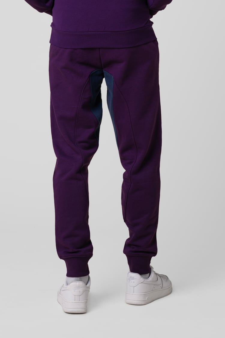 Mens Fleece Joggers With Contrast Panels