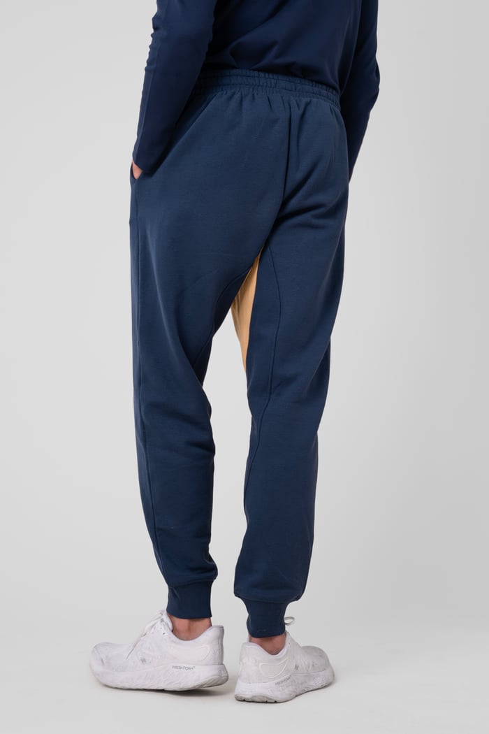 Mens Fleece Joggers With Contrast Panels