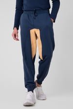 Mens Fleece Joggers With Contrast Panels
