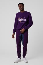 Mens Fleece Joggers With Contrast Panels