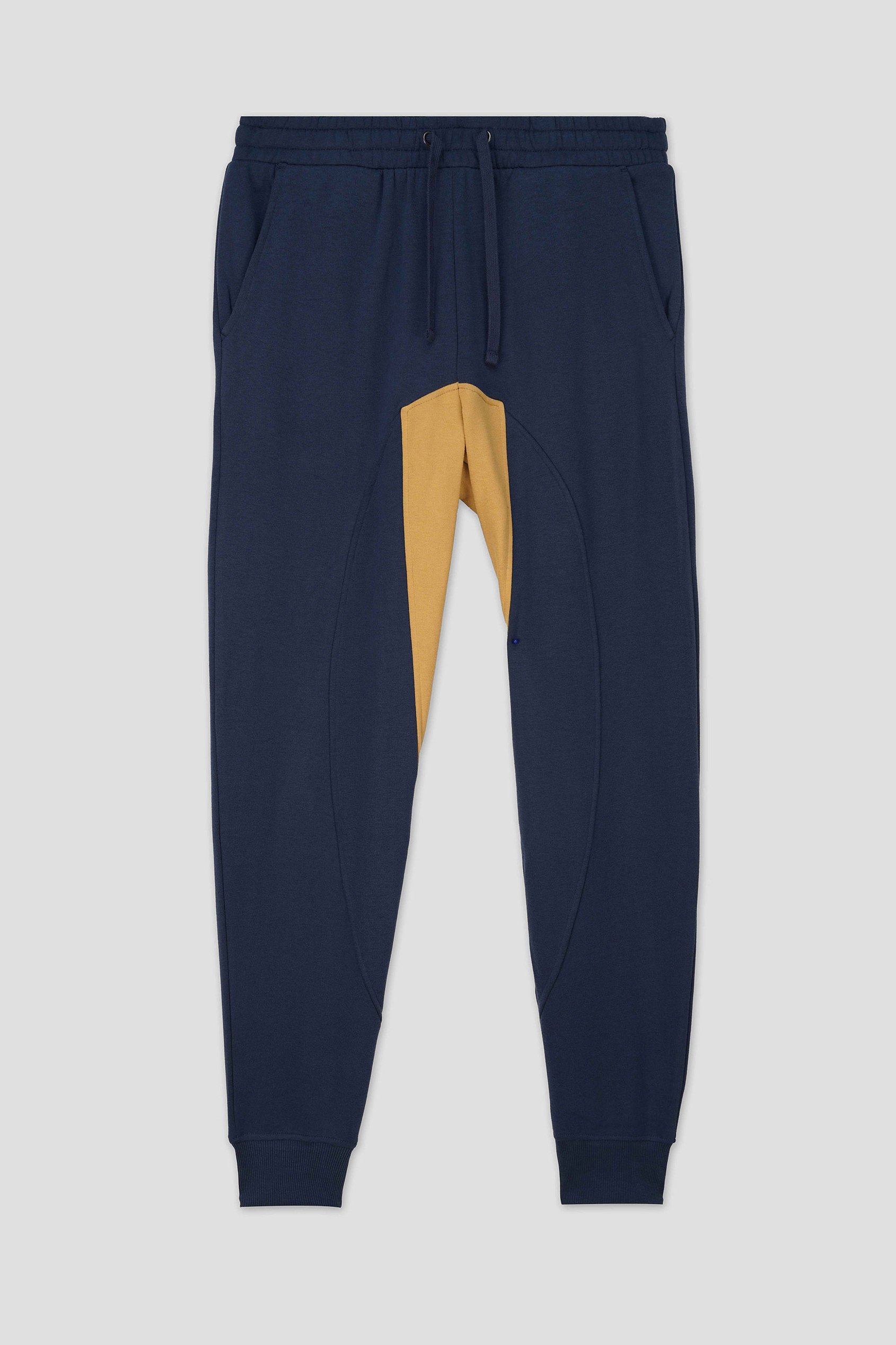 Mens Fleece Joggers With Contrast Panels