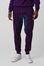 Mens Fleece Joggers With Contrast Panels