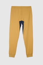 Mens Fleece Joggers With Contrast Panels