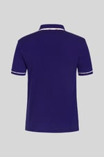 Contrast Double layer collar  Short Sleeves Polo Shirt