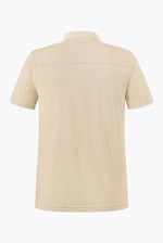 Linen Blended Solid Short Sleeve Polo Shirt's