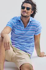 Casual Yarn Dyed Polo Shirt