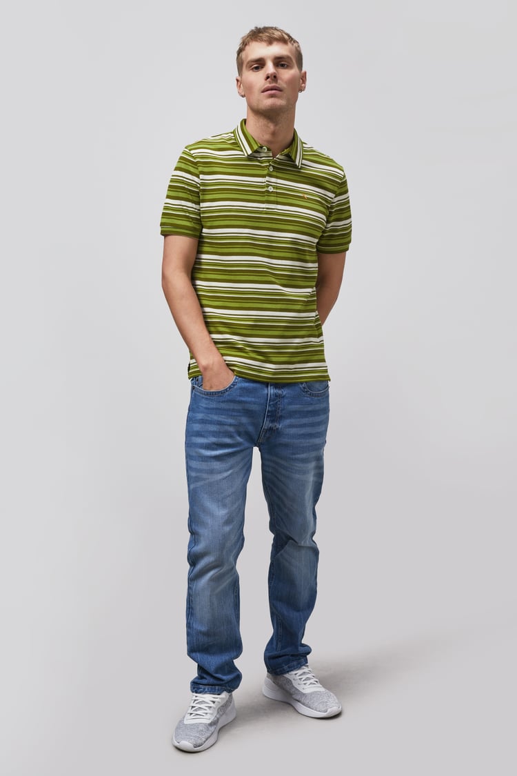 Casual Yarn Dyed Polo Shirt