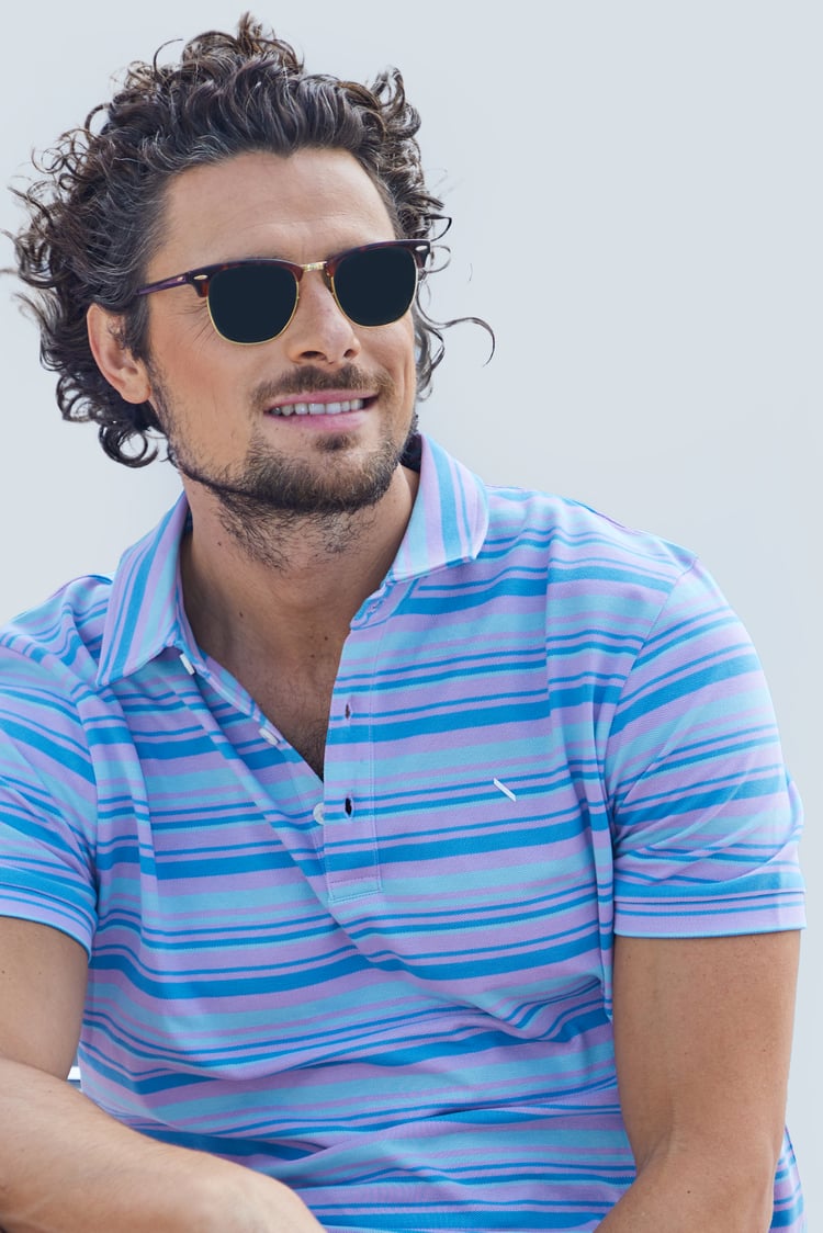 Casual Yarn Dyed Polo Shirt