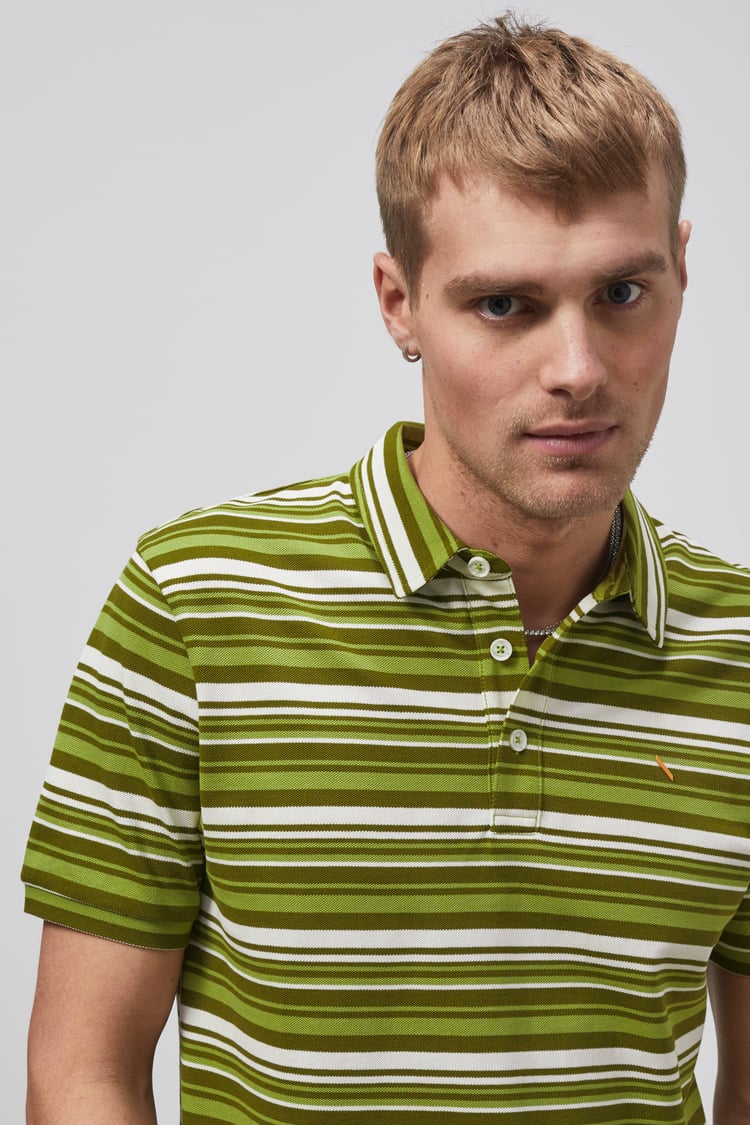Casual Yarn Dyed Polo Shirt