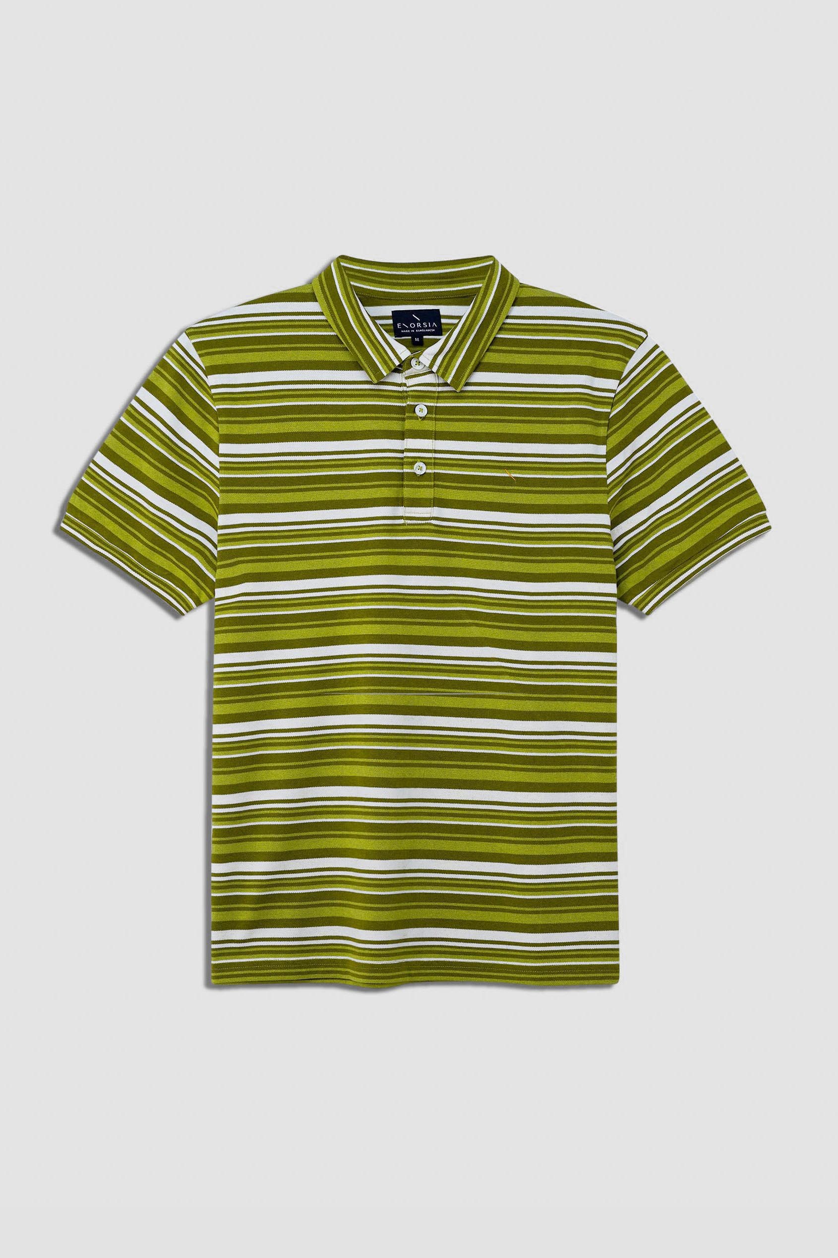 Casual Yarn Dyed Polo Shirt