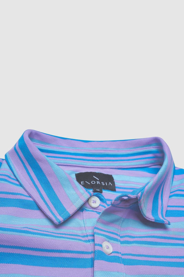 Casual Yarn Dyed Polo Shirt