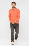 Half Zip Long Sleeve Polo Shirt