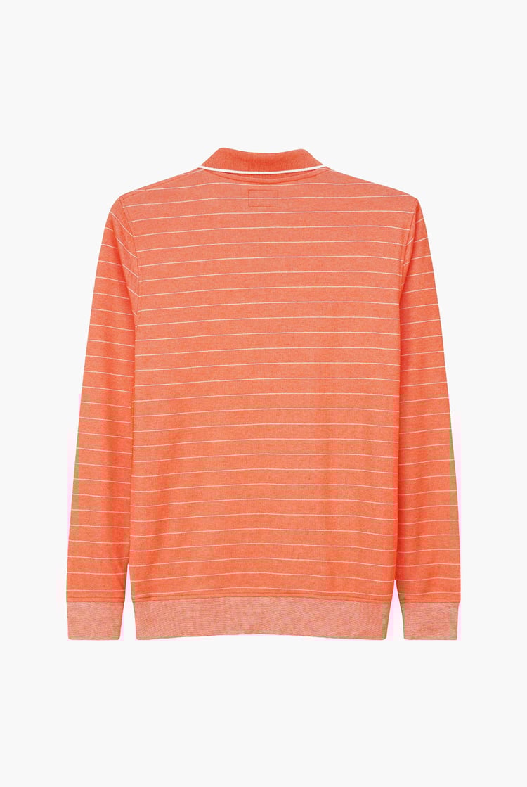 Half Zip Long Sleeve Polo Shirt