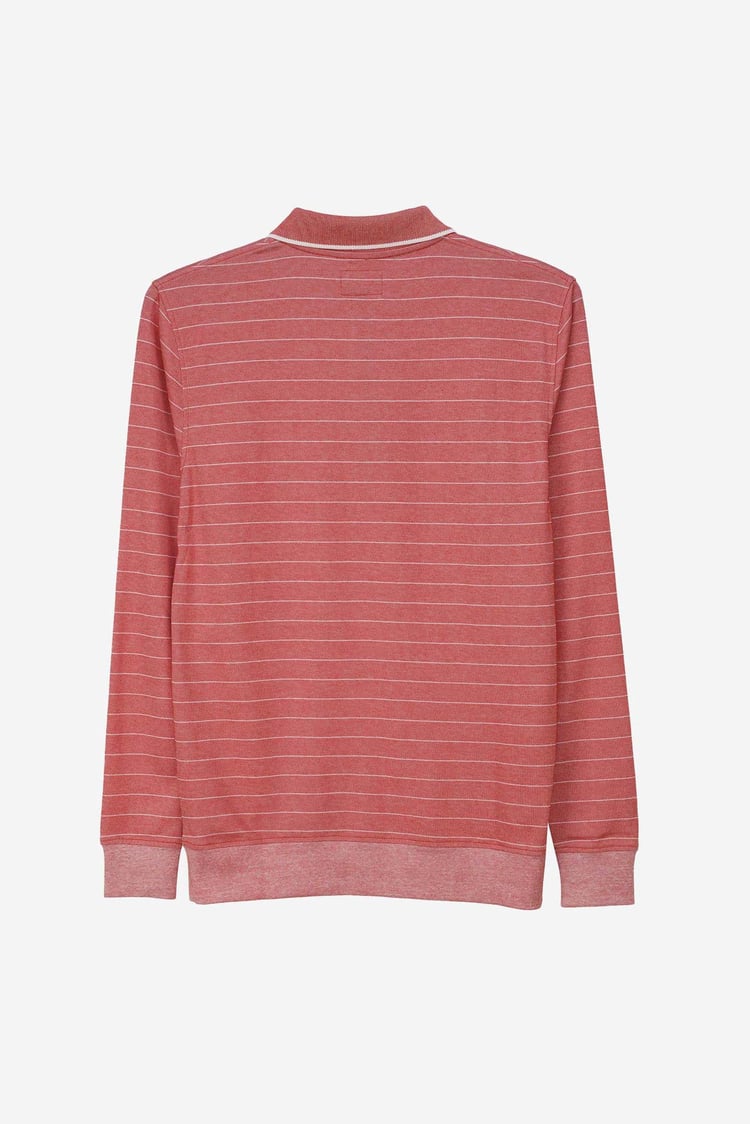 Half Zip Long Sleeve Polo Shirt