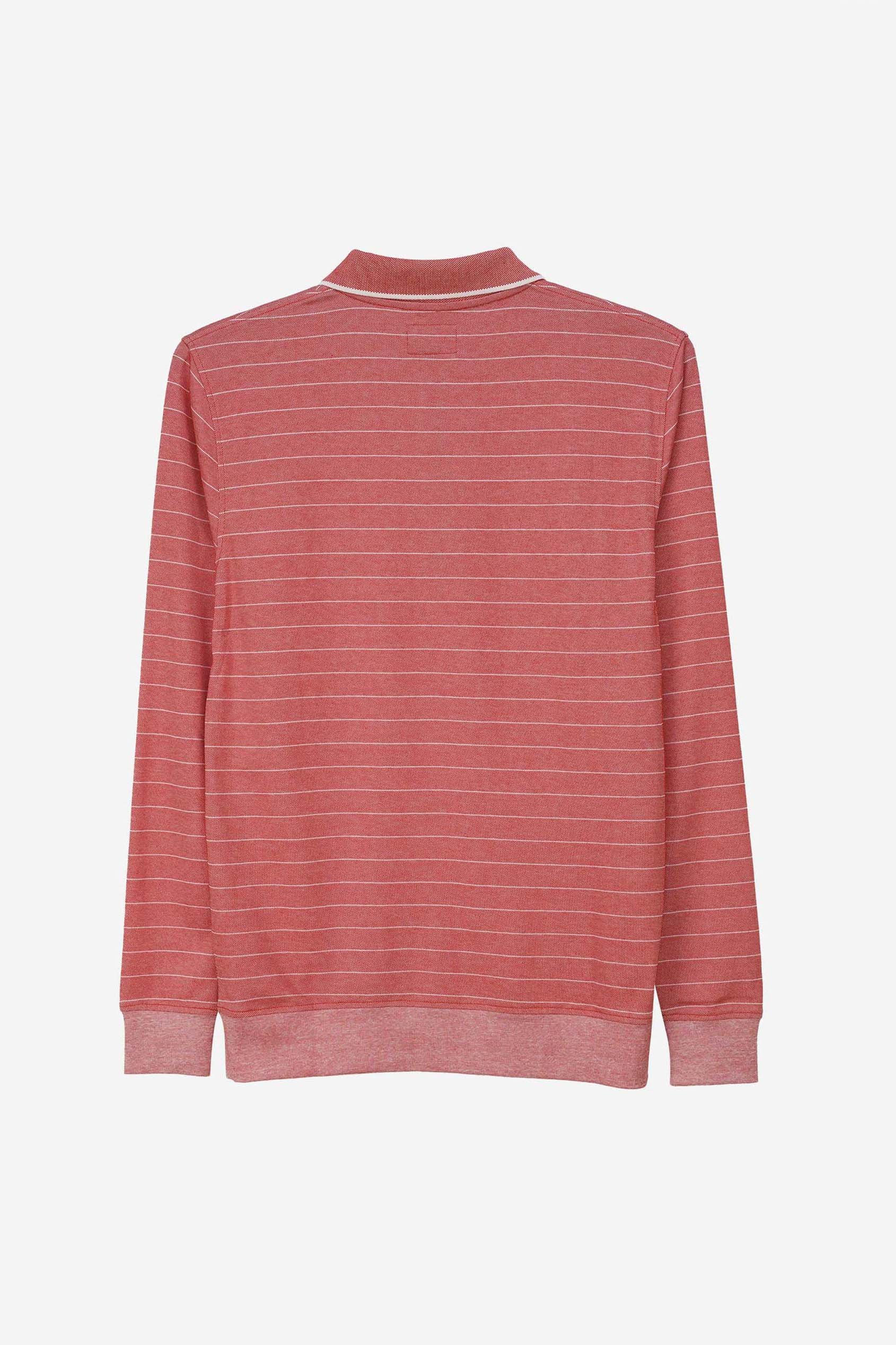 Half Zip Long Sleeve Polo Shirt