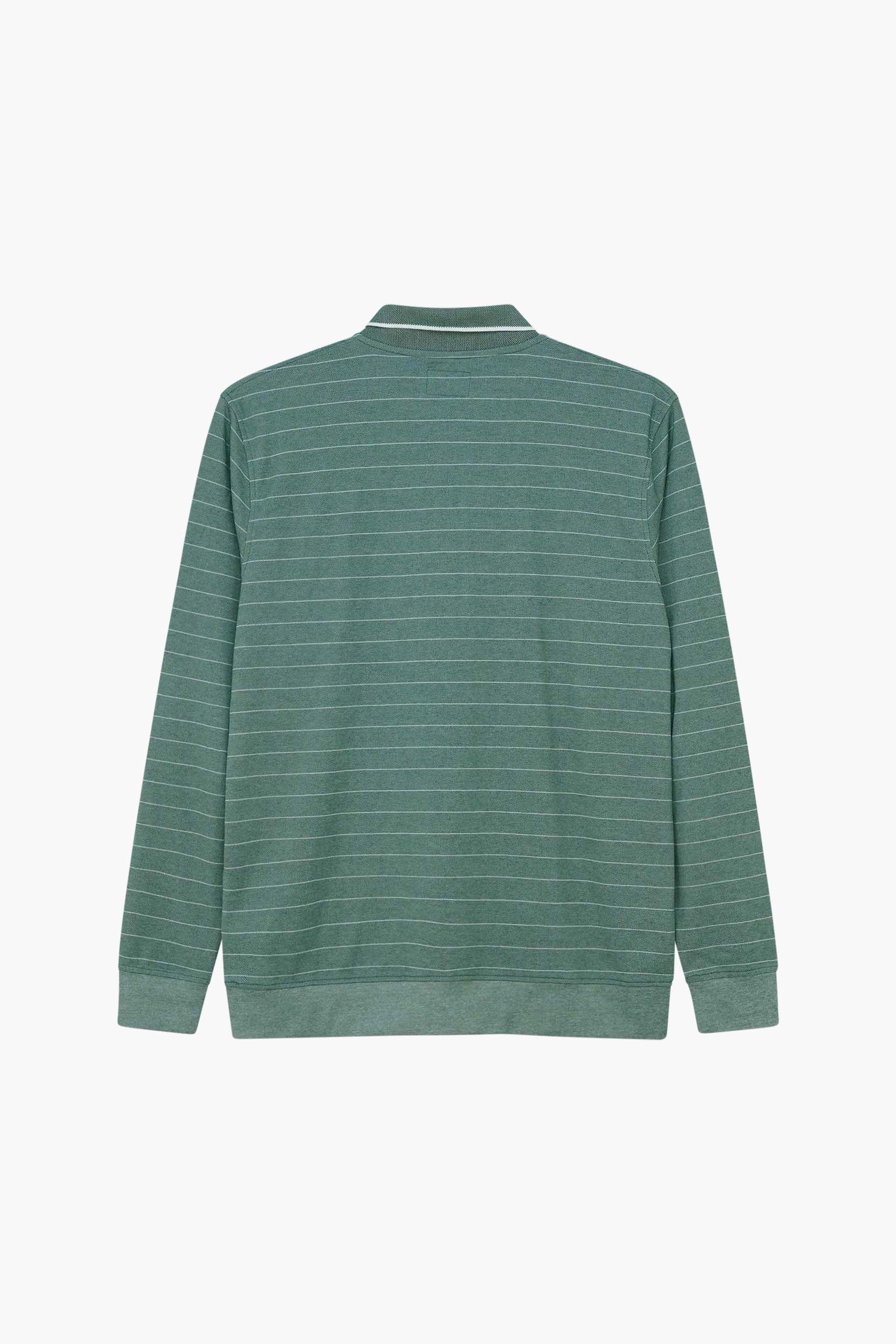 Half Zip Long Sleeve Polo Shirt