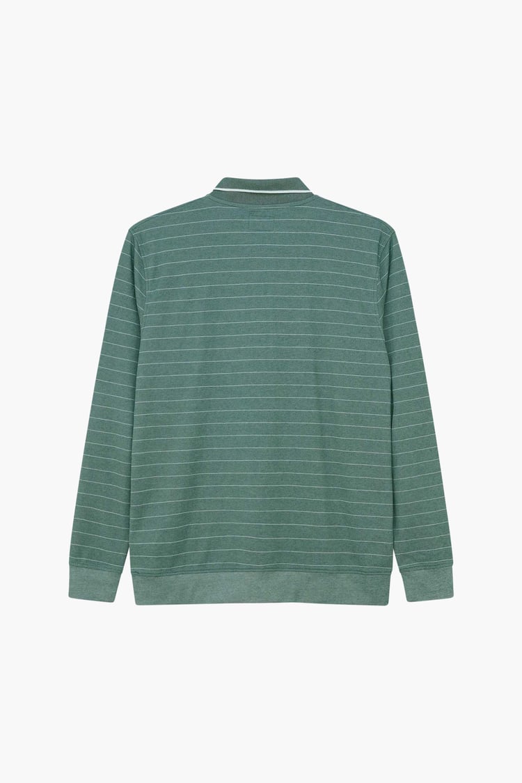 Half Zip Long Sleeve Polo Shirt