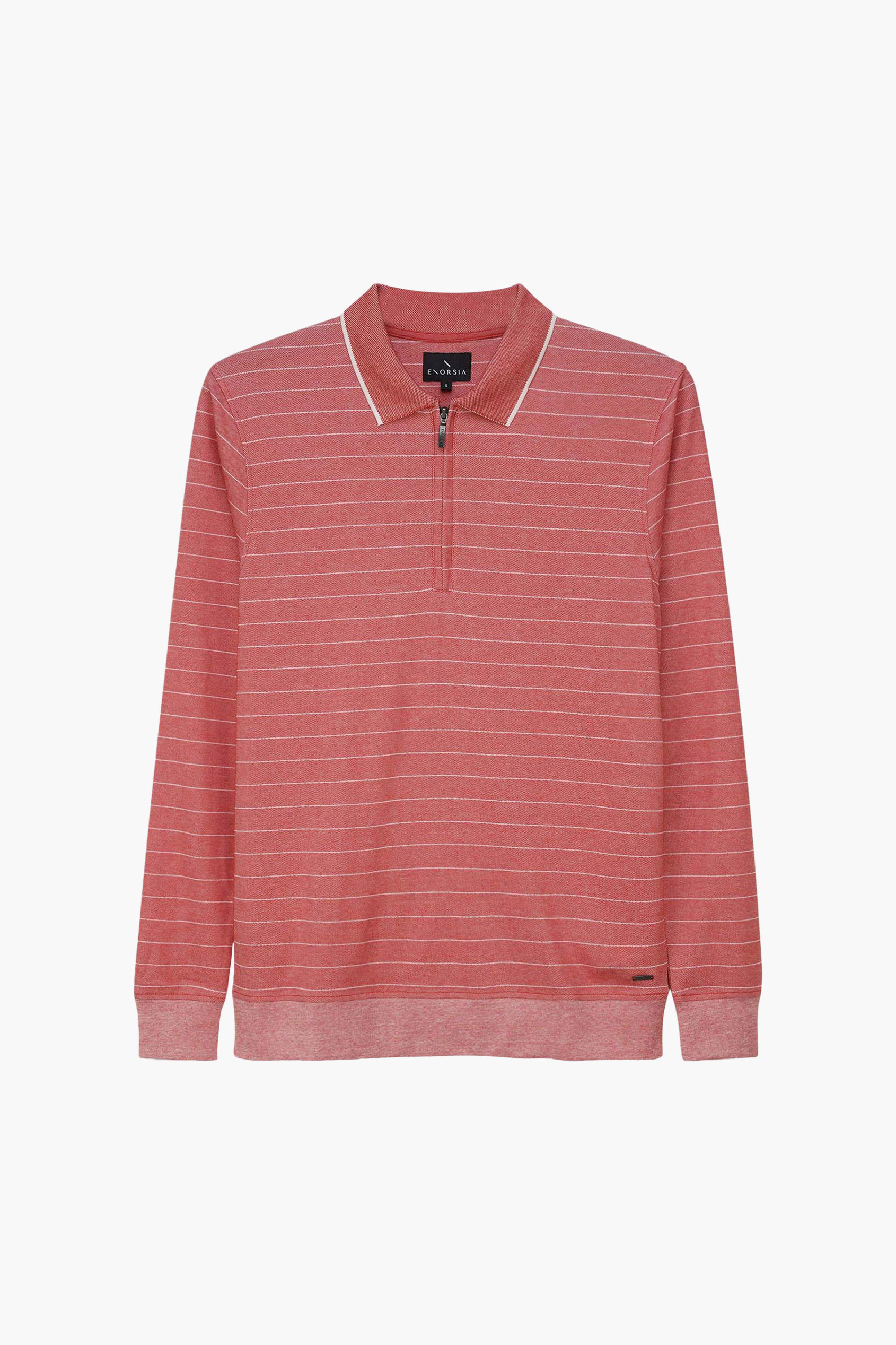 Half Zip Long Sleeve Polo Shirt